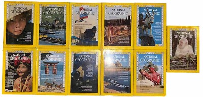 National Geographic 1967 Englisch Sammlung Zeitschrift Hefte Maps