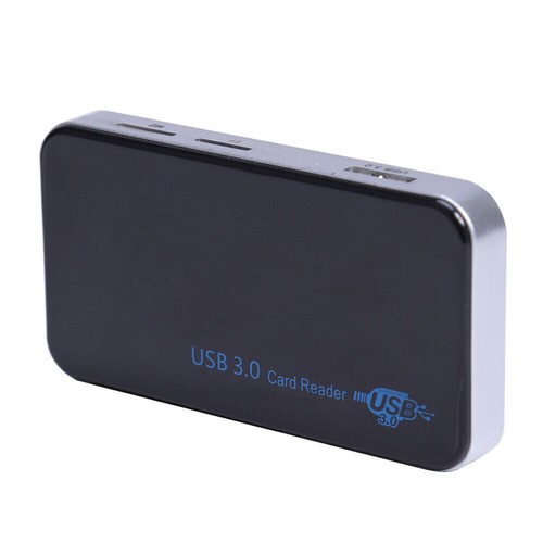 Black USB 3.0 Multi Memory Card Reader Adapter 5Gbps For SD XD CF M2 MS TF Card - Picture 3 of 7