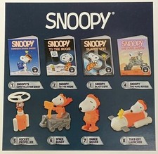 2019 McDONALD'S PEANUTS SNOOPY NASA HAPPY MEAL TOYS Choose Your character SHIPS