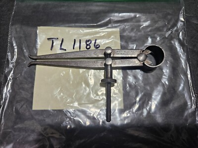 VINTAGE MASS TOOL CO 4'' FLAT LEG SPRING JOINT INSIDE CALIPER(TL1186)