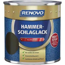 Hammerschlaglack Glänzend 250ml Hammerschlageffekt Rostschutz Farbwahl Renovo