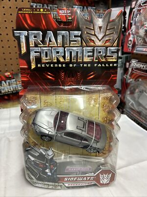 Hasbro Transformers Movie ROTF Sideways  DISPLAYED COMPLETE LOC LOOSE ON CARD