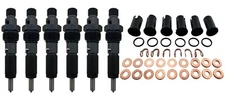 370HP Marine Injectors + Copper O Ring Kit FOR 94-98 Ram Cummins 5.9L Diesel 12v
