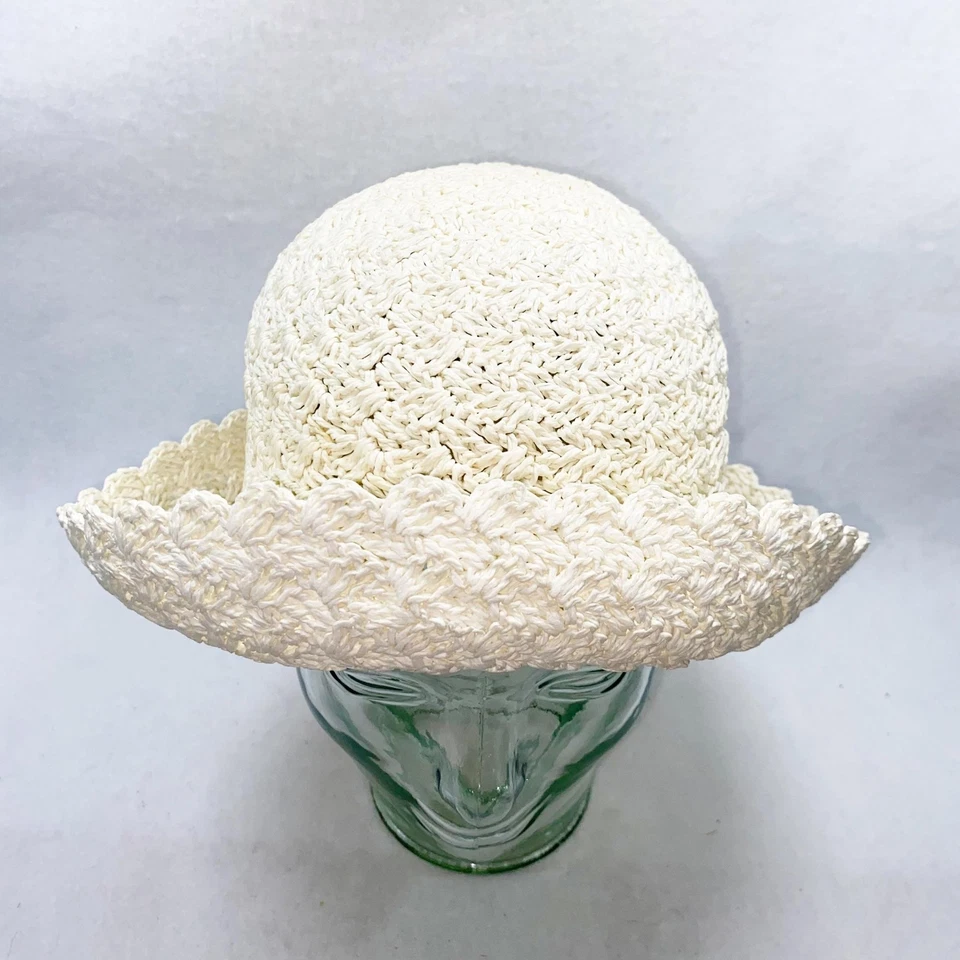 Sombrero Rose Maire Reid Crochet Crema Años 90 Foto 2 de 4