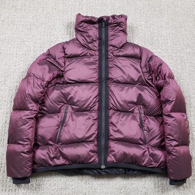 Lululemon Cloudscape Jacket Womens Size 2 Dark Adobe Red Grey Goose Down