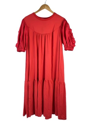 CANDY STRIPPER OTHER LONG SLEEVE DRESS 2 COTTON RED Used
