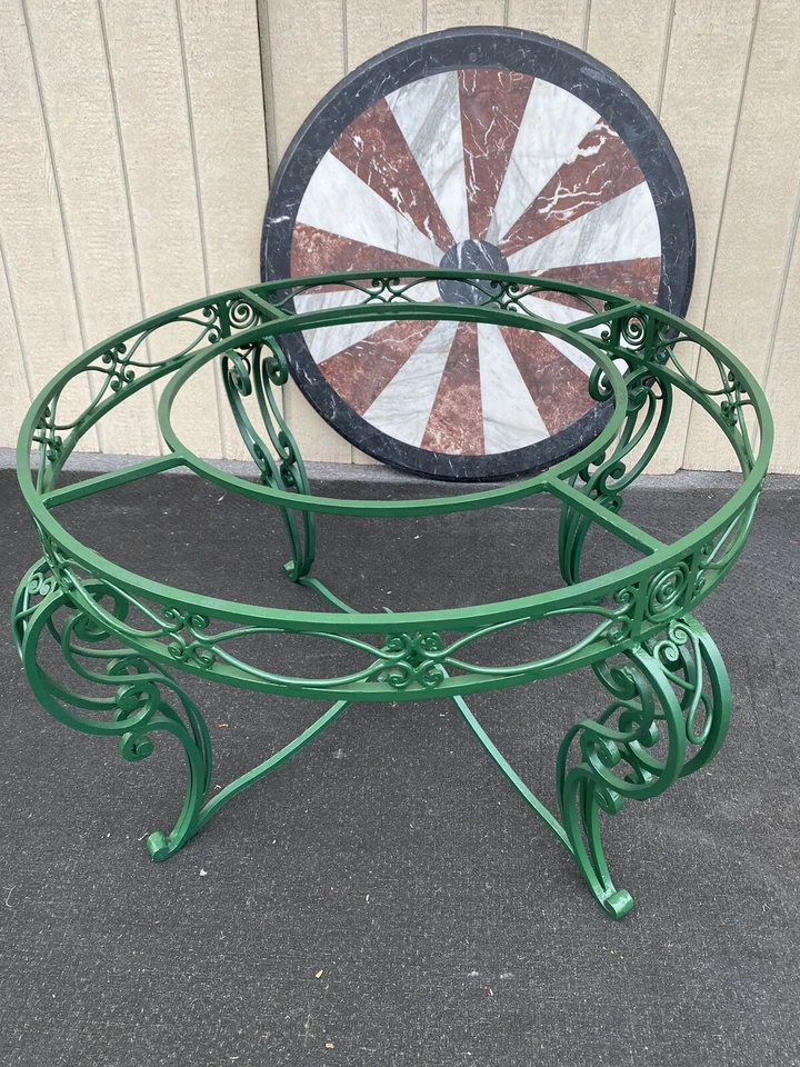 65987 Супер качество круглый мраморный верхний обеденный / фойе стол - Изображение 2 из 4