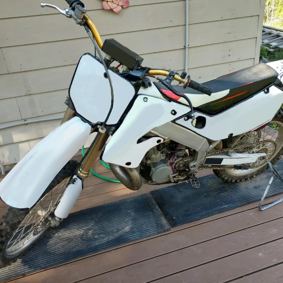 Plastic Kit Body Updated Complete Black For Honda 1997-1999 CR125R CR250 CR250R - Image 2 of 4