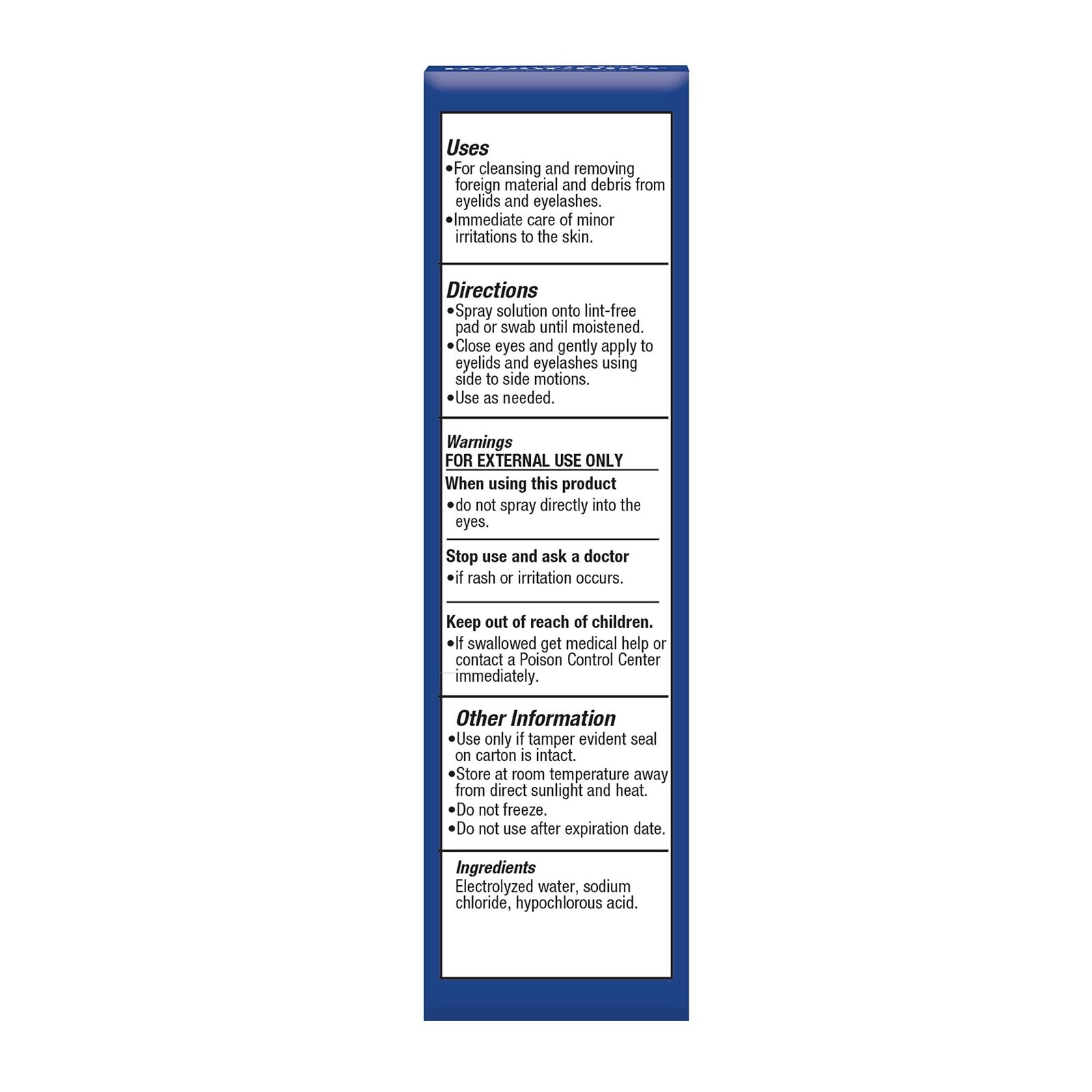 OCuSOFT HypoChlor Solution for Eyelids/Eyelashes, 2oz (1 Pack)