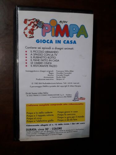 Vhs Pimpa Gioca In Casa- F.Panini 2002 Rai Trade - Foto 4 di 5