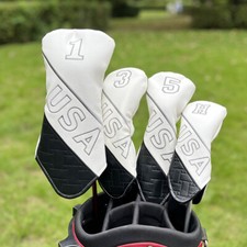 USA American Style Pattern Golf Club Headcover Driver Woods Hybrid UT Head Cover