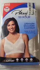 Playtex 18 Hour Ultimate Shoulder Comfort Bra 38C White New With Tags NOS