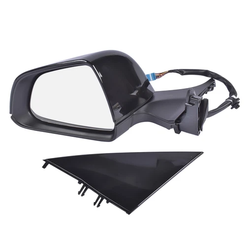 Left Side Driver Side Mirror Power Folding Black For Tesla 3 M3 2017-2023 4-Door