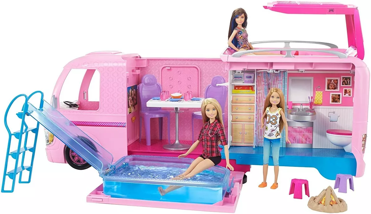 pool Camper Pops 2020 Dream eBay | Out new Fully set Play Furnished Barbie * Brand