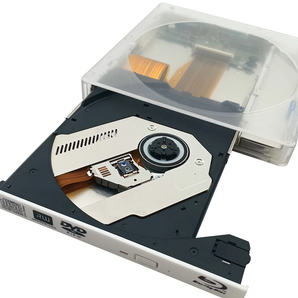 Tipo USB C BD Reproductor de Películas BD-R Unidad de Disco PC Laptop Externa DVD CD RW Grabadora Foto 3 de 4