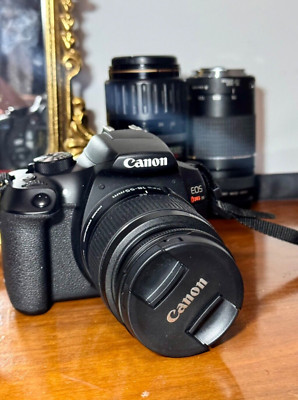 Canon EOS Rebel T6 DSLR Camera with 18-55mm, 75-300mm Lenses, Canon EF 135mm f/2