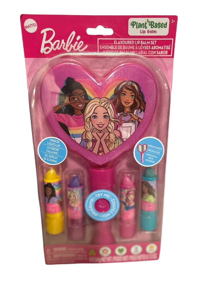 Salon Barbie Dolls Barbie Makeup Set Game Barbie Plant Based Lip