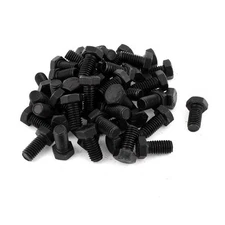 3/8-16 x 3/4" Hex Head Cap Screw Tap Bolt Stainless Steel 18-8 304 Black Qty 50
