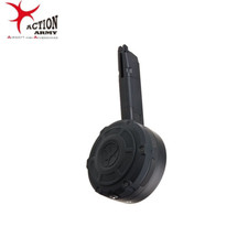 ACTION ARMY DRUM GREEN GAS FLASH MAG 350 bb GLOCK AAP01 HIGH CAPACITY AIRSOFT