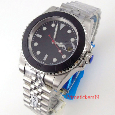 Stainless Steel 40mm Automatic Men Watch Date NH35A Miyota8215 Sapphire Luminous