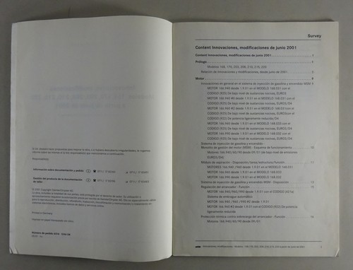 Manual De Taller Innovaciones Mercedes 168 170 203 208 210 215 220 From 05/2001 - Picture 2 of 3