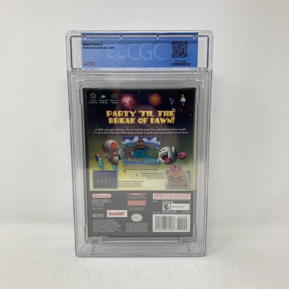 Mario Party 6 Nintendo GameCube Sealed CGC Graded 9.4 A+ - Image 2 of 4