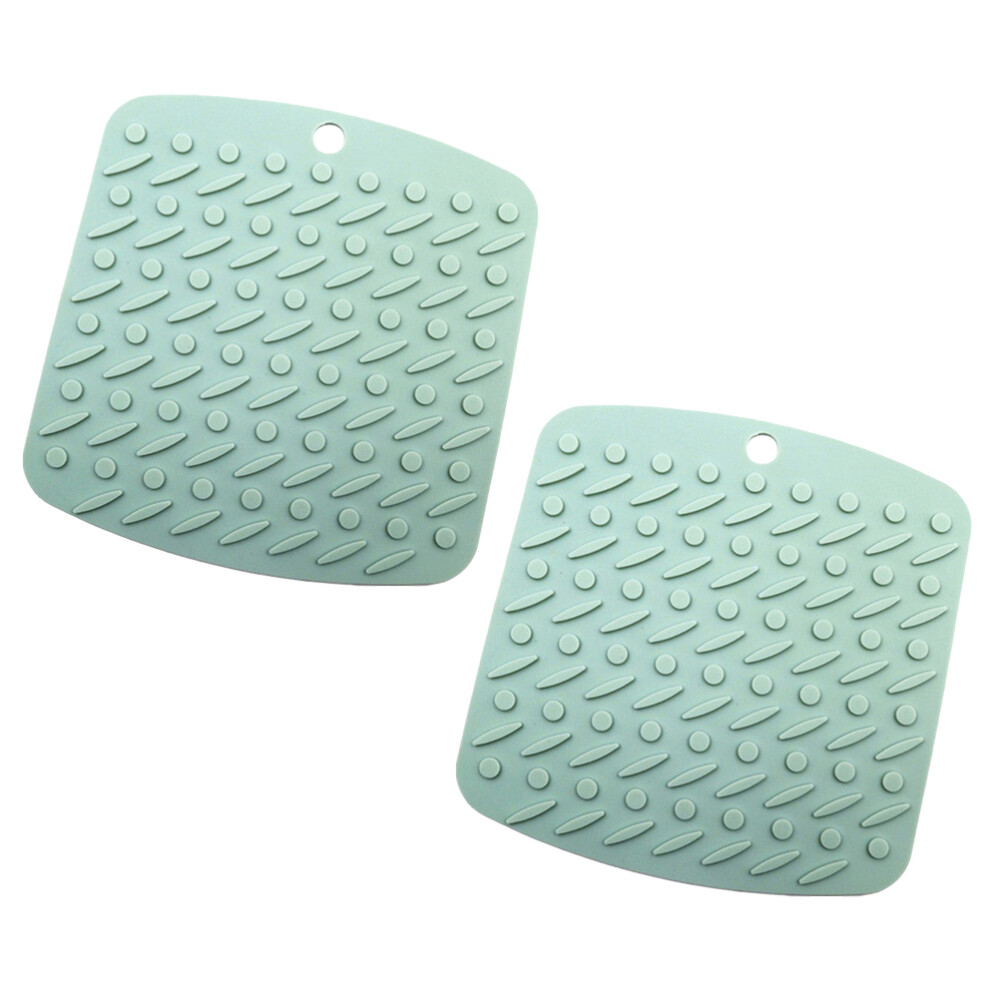 2 Pcs Plate Mat Bowl Pad Beer Coasters Hot Pan Trivet for Car Desk Non