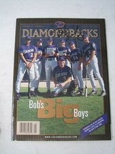 BOB BRENLY SIGNED ARIZONA DIAMONDBACKS MAGAZINE VOL 4 #4 2001 MLB BASEBALL  AZ