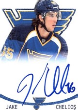 Jake Chelios - Signed Custom 2.5'' x 3.5'' St. Louis Blues Photo Card