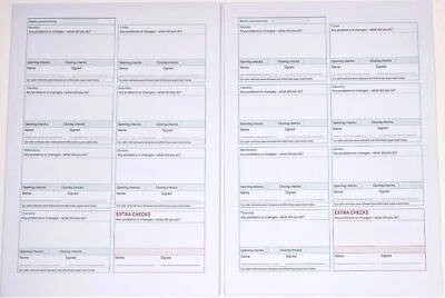 HARMONYDELTA PUBLISHING Diary Refill Safer Food Better Business Caterer SFBB 2026 104 Daily Pages 2 Yrs.