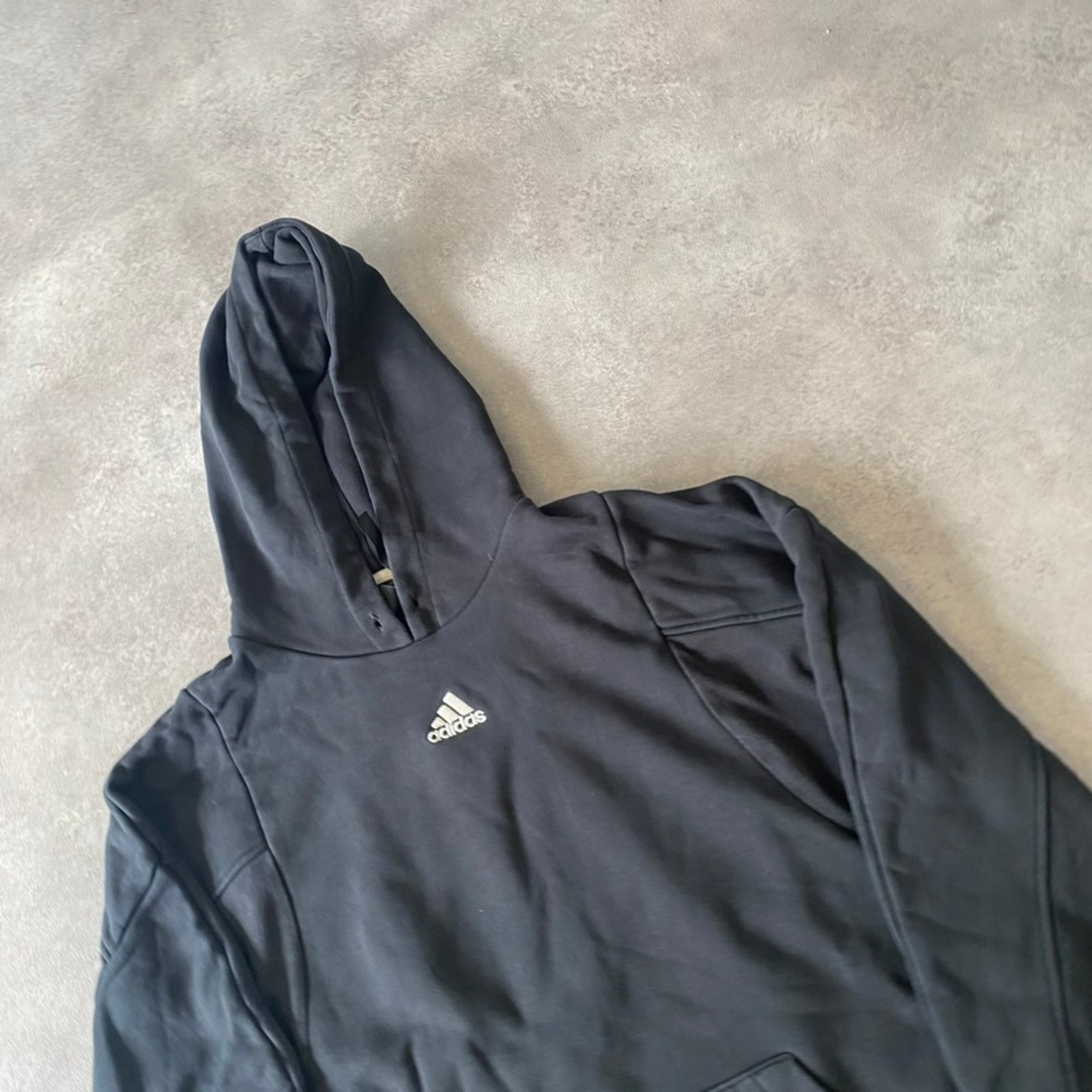 Adidas Hoodie Mens Medium Heavyweight Pullover Sweatshirt, Black image 3