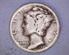 1926-D Mercury Head Silver Dime    **223-6A
