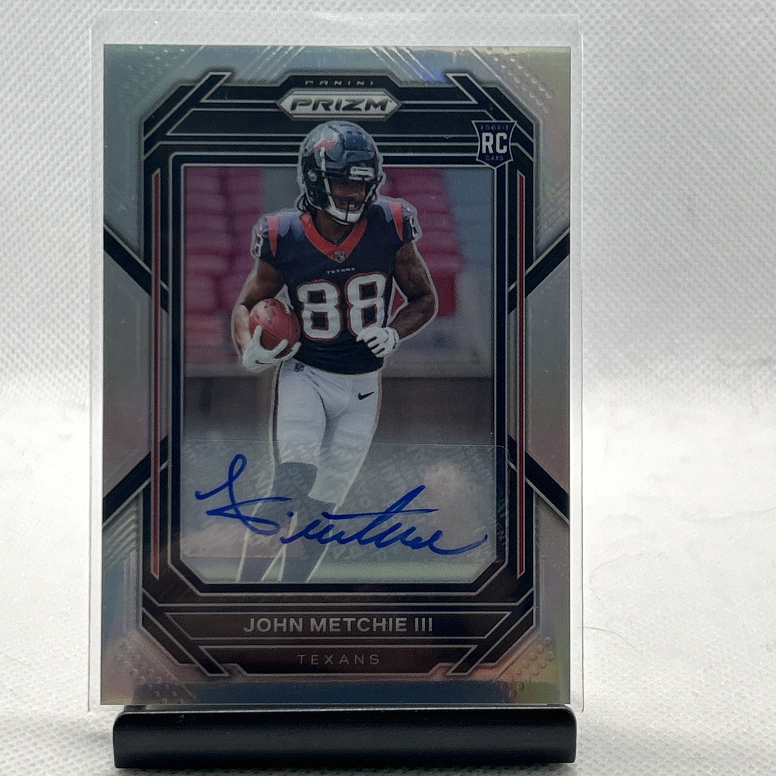 John Metchie Panini Prizm #316 Autograph-Silver