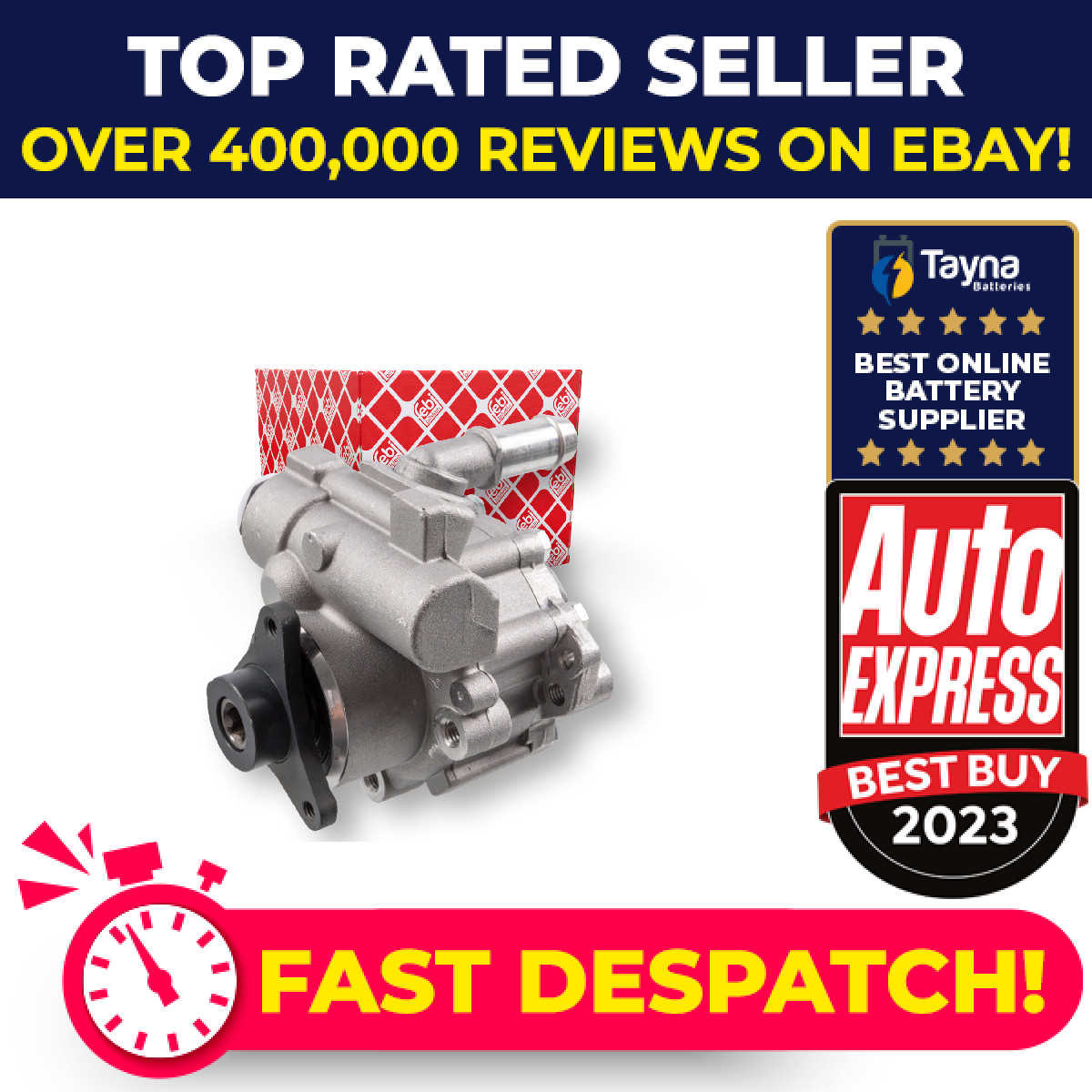 Power Steering Pump 181901 Febi PAS 4911000QAK 4911000Q1L 095509206 4405479 New