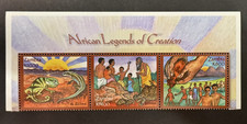 Stamps Zambia Legends of Creation 2000 SC 906 MNH (Strip of 3) as Pictured