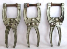 Lot of 3 – Carr-Lane Brand Model CL150PL Forged Toggle Plier Clamps