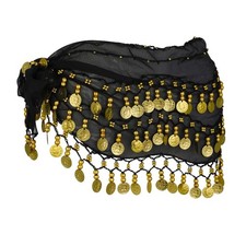 Bauchtanz H&uuml;fttuch Damen Bauchtanz G&uuml;rtel,Bauchtanz Kost&uuml;m H&uuml;fttuch mit 128 M...