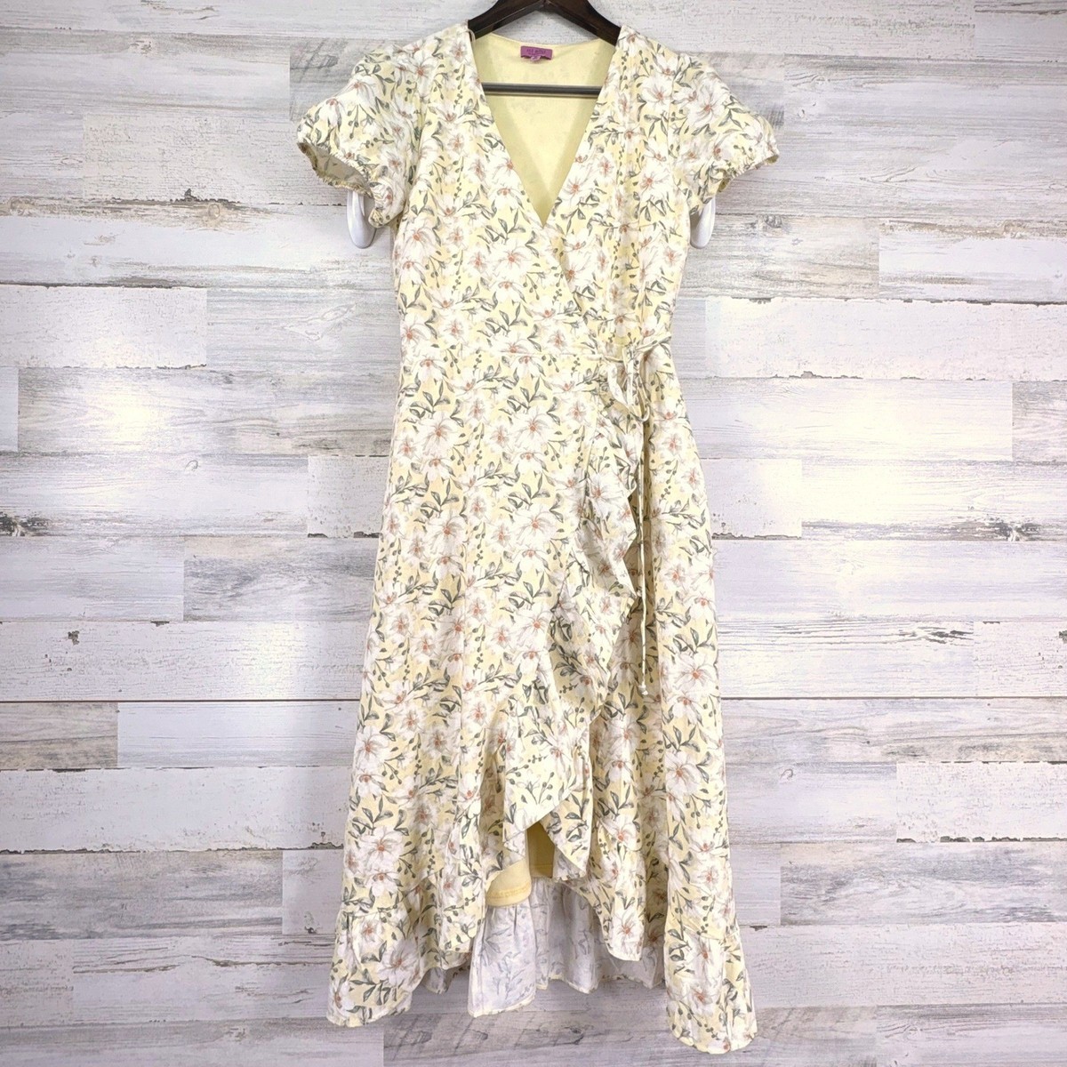 sleeper brigitte linen mini dress Brigitte Linen Midi Dress - Bouquets main image 1