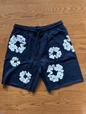 Denim Tears Cotton Wreath Shorts Navy Blue Size M | eBay