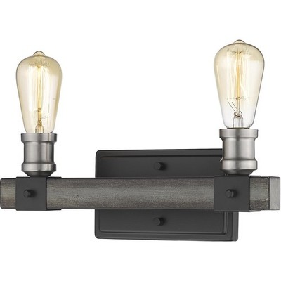 Z-Lite 472-2V-ABB Kirkland 2 Light 14 inch Ashen Barnboard Vanity Wall Light