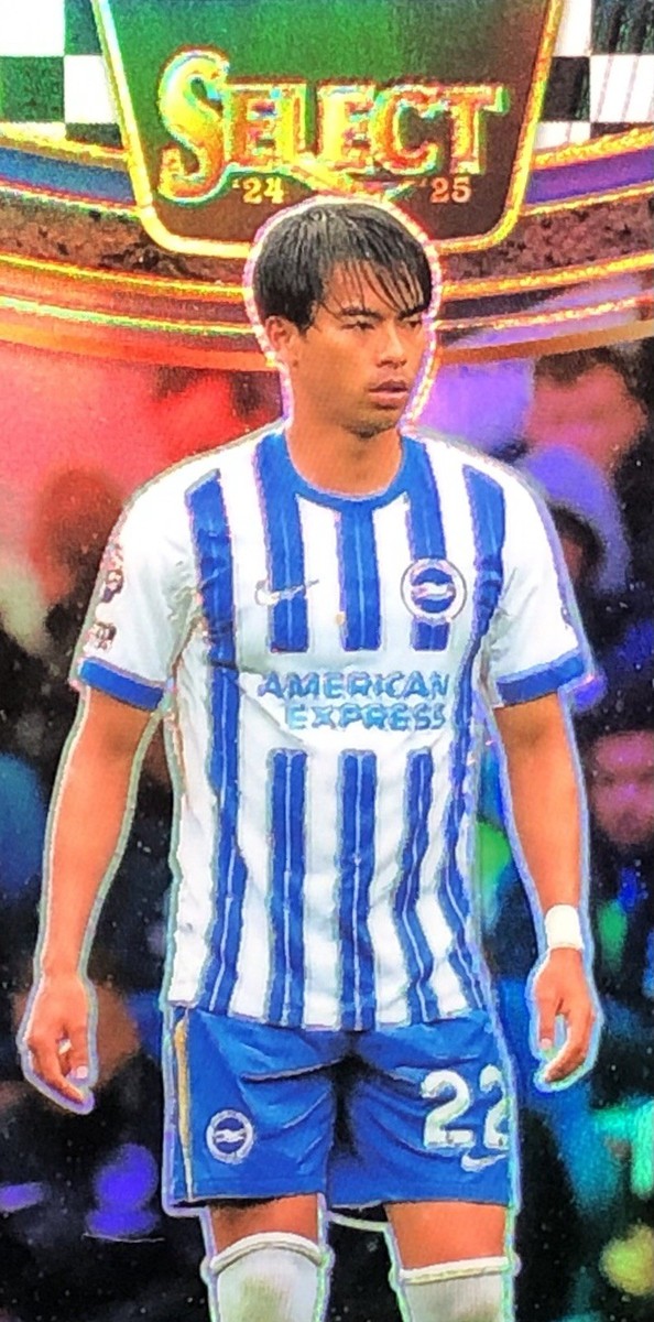 2024-25 Select Premier League Kaoru Mitoma CHECKERBOARD PRIZM SSP