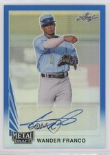 2020 Leaf Metal Draft 1990 Blue Rainbow 4/35 Wander Franco #LA-WF1 Auto 0a6
