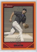 2007 Bowman Orange 185/250 Carlos Quentin #12 0q3