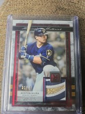 2020 Topps Museum Collection Meaningful Material Relic Keston Hiura Ruby /10