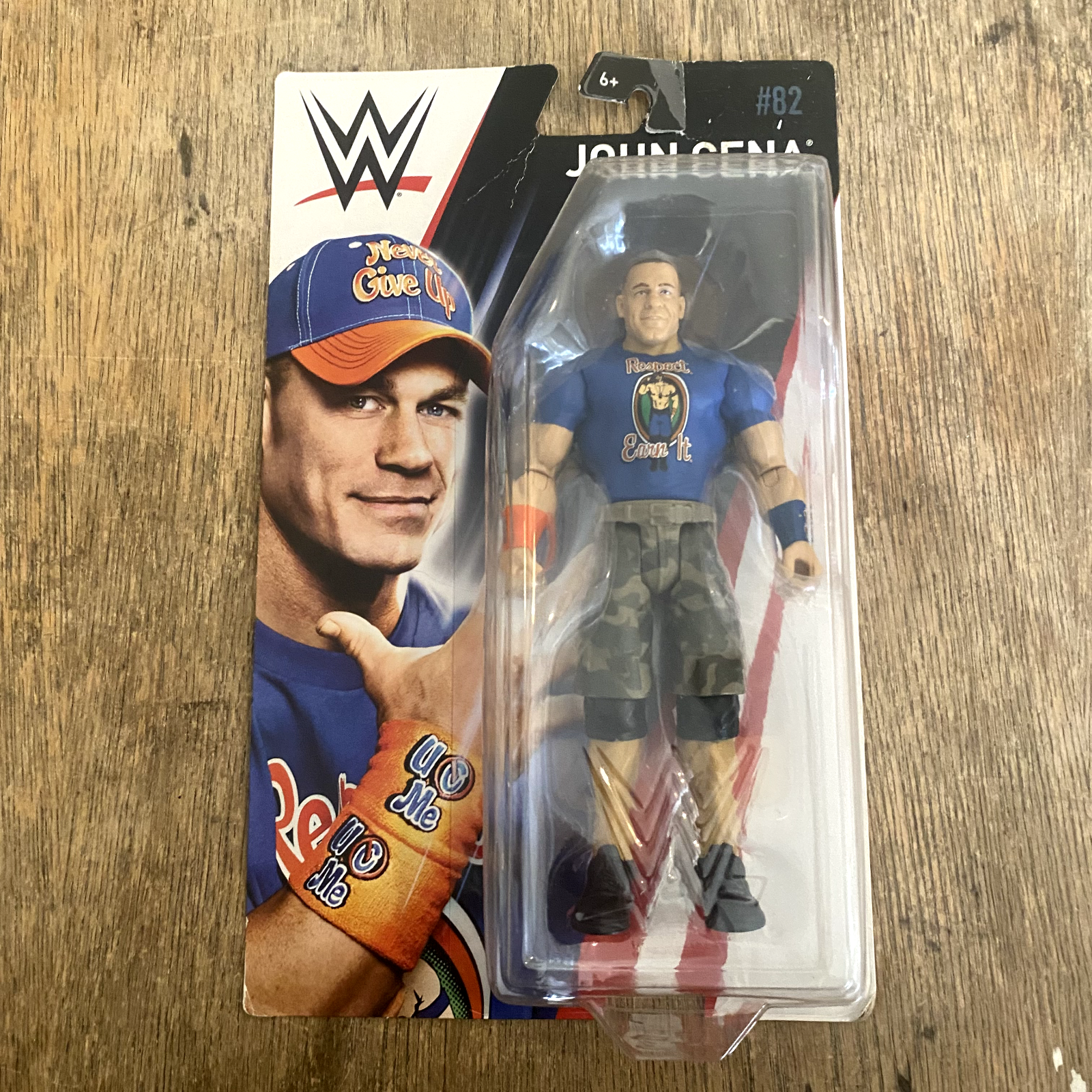 WWE Basics - John Cena - Wrestling Figure New Damaged Blister