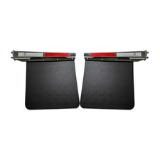 2.5" 2-1/2" Bolt Spacing Straight Spring Loaded Rear Stainless Mud Flap Hanger