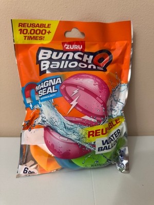 ZURU Bunch O Balloons Reusable Water Balloons 6 Pack Magna Seal Tech