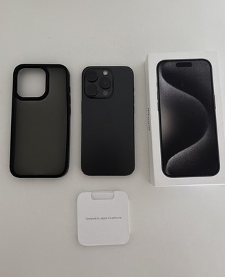 iPhone 15 Pro 256GB Schwarz  in Guter Zustand ohne Simlock mit OVP und Zubehör