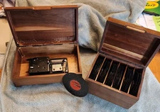 Thorns Vintage Metal Disc Music Box AND 41 Discs and Box