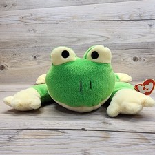 Vintage Ty The Pillow Pals Collection Frog "Ribbit" With Tags 1996 Style 3009